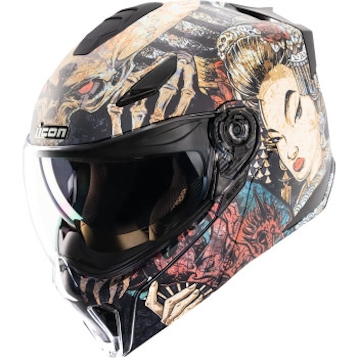 ICON Threshold Odokuro Helmet | Modular Motorcycle Helmet