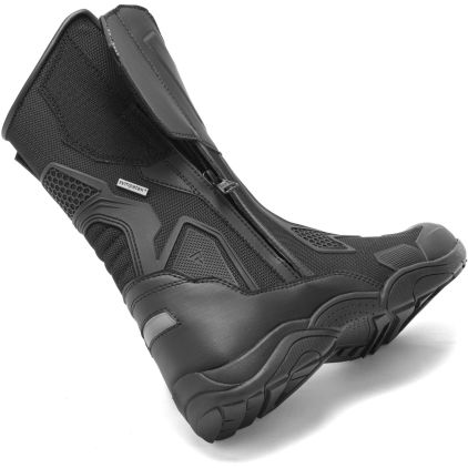 Rebelhorn Range Waterproof Motorcycle Boots | Black Adventure Touring Boots