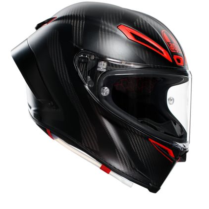 AGV Pista GP RR Intrepido | Matt Carbon Black Red Racing Helmet