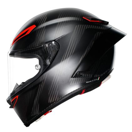 AGV Pista GP RR Intrepido | Matt Carbon Black Red Racing Helmet