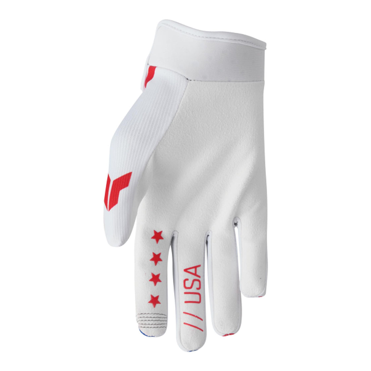 THOR Launchmode Patriot Youth Motocross Gloves – Red / White / Blue